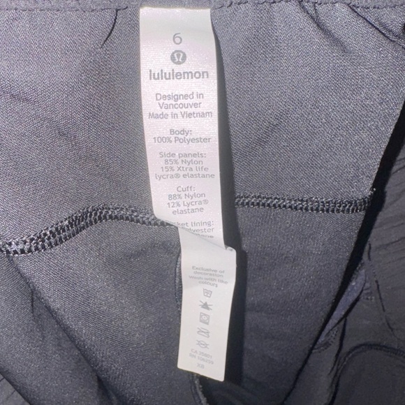 lululemon On the Fly Jogger with Velvet Stripe in Black Sz 6 - Picture 10 of 10